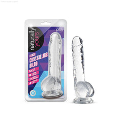 Naturally Yours Realistic 8-Inch Long Dildo With Balls & Suction Cup Base Naturally Yours Realistic 8-Inch Long Dildo With Balls & Suction Cup Base