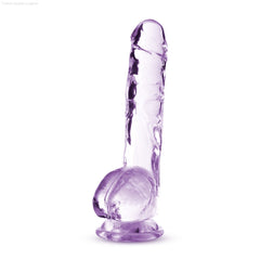 Naturally Yours Realistic 8-Inch Long Dildo With Balls & Suction Cup Base Naturally Yours Realistic 8-Inch Long Dildo With Balls & Suction Cup Base
