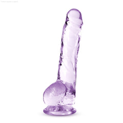 Naturally Yours Realistic 8-Inch Long Dildo With Balls & Suction Cup Base Naturally Yours Realistic 8-Inch Long Dildo With Balls & Suction Cup Base