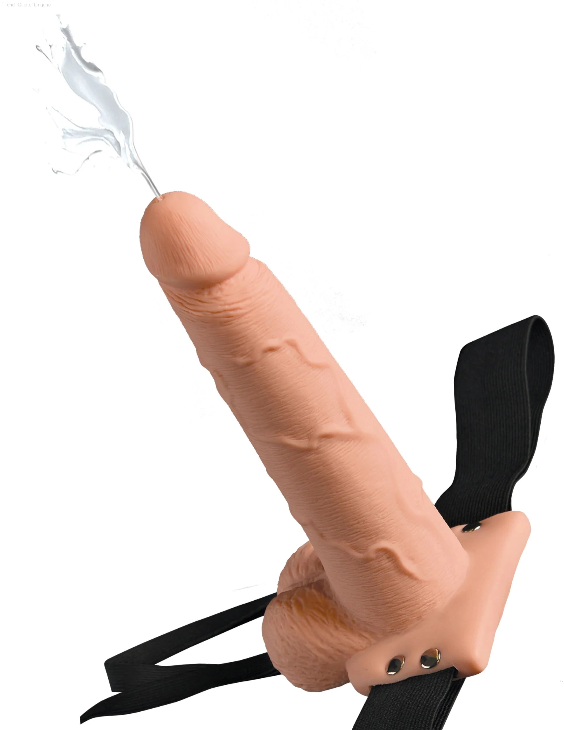 Fetish Fantasy Series - 7.5" Squirting Hollow Strap-On-French Quarter Lingerie Fetish Fantasy Series - 7.5" Squirting Hollow Strap-On-French Quarter Lingerie