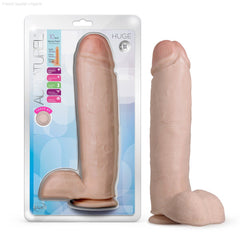 Au Naturel By Blush® | Huge Realistic Vanilla 10.5-Inch Long Dildo With Balls & Suction Cup Base-French Quarter Lingerie Au Naturel By Blush® | Huge Realistic Vanilla 10.5-Inch Long Dildo With Balls & Suction Cup Base-French Quarter Lingerie