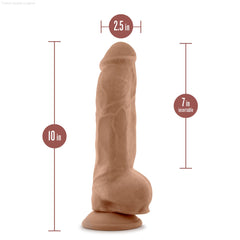 Au Naturel Big Boy Realistic 10-Inch Long Dildo With Balls & Suction Cup Base-French Quarter Lingerie Au Naturel Big Boy Realistic 10-Inch Long Dildo With Balls & Suction Cup Base-French Quarter Lingerie