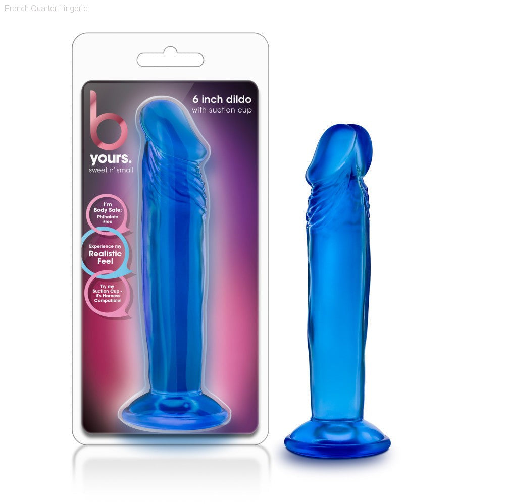 B Yours By Blush® | Sweet N' Small 6 Realistic 6.5-Inch Long Dildo With Suction Cup Base-French Quarter Lingerie B Yours By Blush® | Sweet N' Small 6 Realistic 6.5-Inch Long Dildo With Suction Cup Base-French Quarter Lingerie
