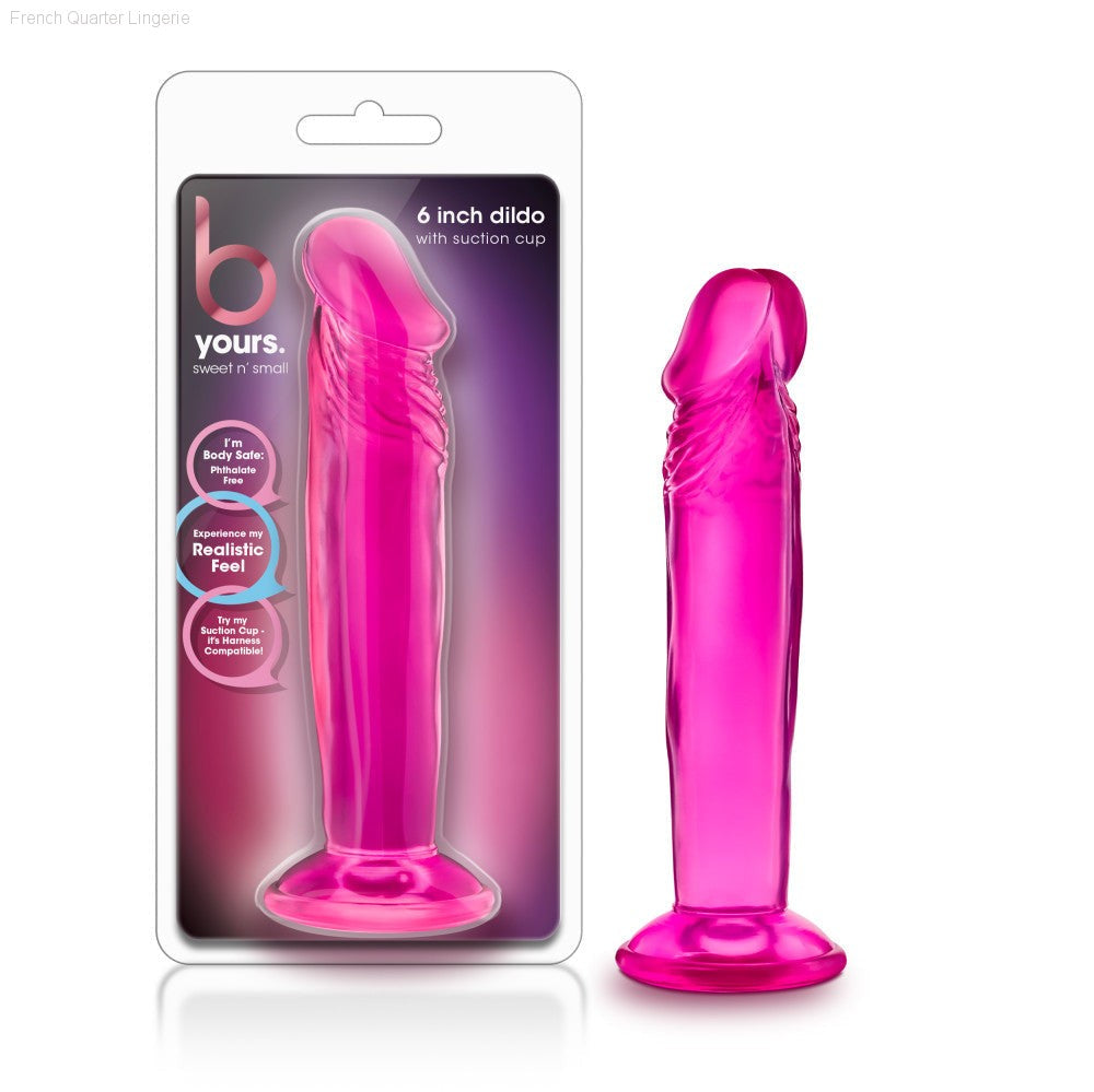 B Yours By Blush® | Sweet N' Small 6 Realistic 6.5-Inch Long Dildo With Suction Cup Base-French Quarter Lingerie B Yours By Blush® | Sweet N' Small 6 Realistic 6.5-Inch Long Dildo With Suction Cup Base-French Quarter Lingerie
