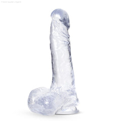 B Yours Plus By Blush® | Ram N’ Jam Realistic 8-Inch Long Dildo With Balls & Suction Cup Base-French Quarter Lingerie B Yours Plus By Blush® | Ram N’ Jam Realistic 8-Inch Long Dildo With Balls & Suction Cup Base-French Quarter Lingerie