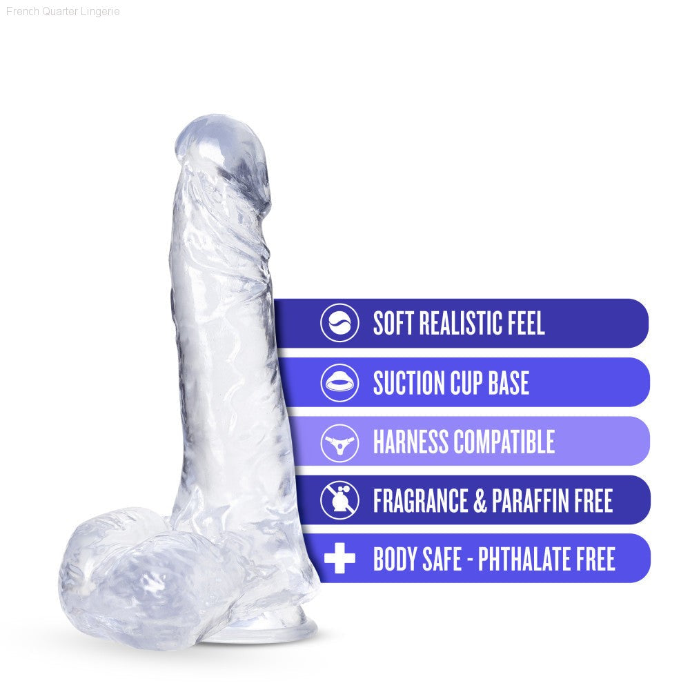 B Yours Plus By Blush® | Ram N’ Jam Realistic 8-Inch Long Dildo With Balls & Suction Cup Base-French Quarter Lingerie B Yours Plus By Blush® | Ram N’ Jam Realistic 8-Inch Long Dildo With Balls & Suction Cup Base-French Quarter Lingerie