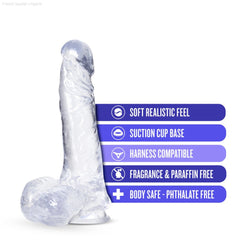 B Yours Plus By Blush® | Ram N’ Jam Realistic 8-Inch Long Dildo With Balls & Suction Cup Base-French Quarter Lingerie B Yours Plus By Blush® | Ram N’ Jam Realistic 8-Inch Long Dildo With Balls & Suction Cup Base-French Quarter Lingerie