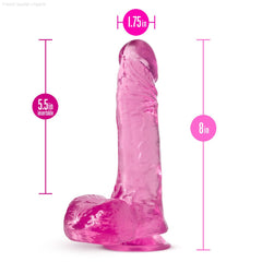 B Yours Plus By Blush® | Ram N’ Jam Realistic 8-Inch Long Dildo With Balls & Suction Cup Base-French Quarter Lingerie B Yours Plus By Blush® | Ram N’ Jam Realistic 8-Inch Long Dildo With Balls & Suction Cup Base-French Quarter Lingerie