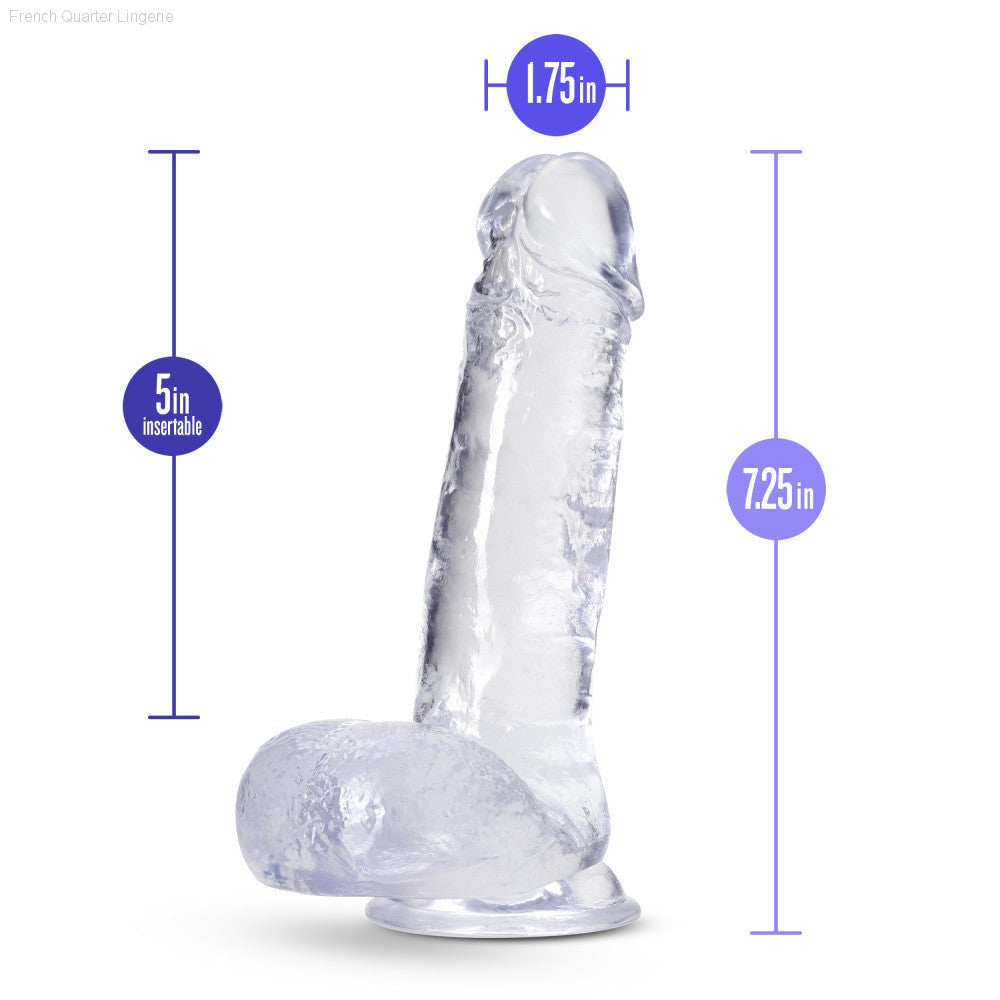 B Yours Plus By Blush® | Rock N’ Roll Realistic 7.25-Inch Long Dildo With Balls & Suction Cup Base-French Quarter Lingerie B Yours Plus By Blush® | Rock N’ Roll Realistic 7.25-Inch Long Dildo With Balls & Suction Cup Base-French Quarter Lingerie