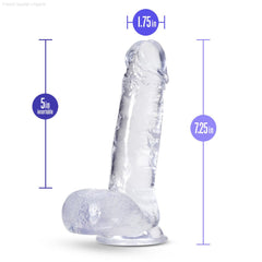 B Yours Plus By Blush® | Rock N’ Roll Realistic 7.25-Inch Long Dildo With Balls & Suction Cup Base-French Quarter Lingerie B Yours Plus By Blush® | Rock N’ Roll Realistic 7.25-Inch Long Dildo With Balls & Suction Cup Base-French Quarter Lingerie