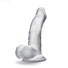 B Yours Diamond By Blush® | Sparkle Realistic G-Spot Clear 6.5-Inch Long Dildo With Balls & Suction Cup Base-French Quarter Lingerie B Yours Diamond By Blush® | Sparkle Realistic G-Spot Clear 6.5-Inch Long Dildo With Balls & Suction Cup Base-French Quarter Lingerie