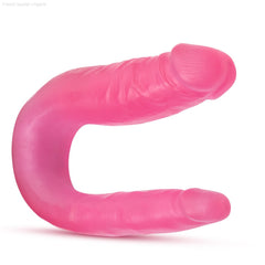 B Yours By Blush® | Sweet U-Shaped Double Sided Pink 12.5-Inch Long Double Dildo-French Quarter Lingerie B Yours By Blush® | Sweet U-Shaped Double Sided Pink 12.5-Inch Long Double Dildo-French Quarter Lingerie