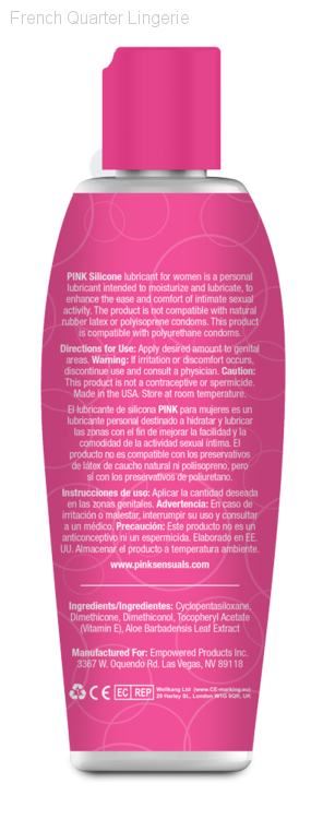 Lubricants - PINK® Silicone Lubricant Lubricants - PINK® Silicone Lubricant