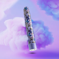 Limited Addiction By Blush® | Floradelic Slimline Purple Vibrator with Powerful RumboTech™ Technology Limited Addiction By Blush® | Floradelic Slimline Purple Vibrator with Powerful RumboTech™ Technology