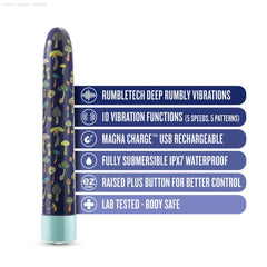 Limited Addiction By Blush® | Dreamscape Slimline Blue Vibrator with Powerful RumboTech™ Technology Limited Addiction By Blush® | Dreamscape Slimline Blue Vibrator with Powerful RumboTech™ Technology