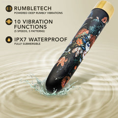 The Collection By Blush® | Bountiful 7 Inch Slimline G-Spot Vibrator In Flora- 10 RumbleTech Vibration Modes The Collection By Blush® | Bountiful 7 Inch Slimline G-Spot Vibrator In Flora- 10 RumbleTech Vibration Modes