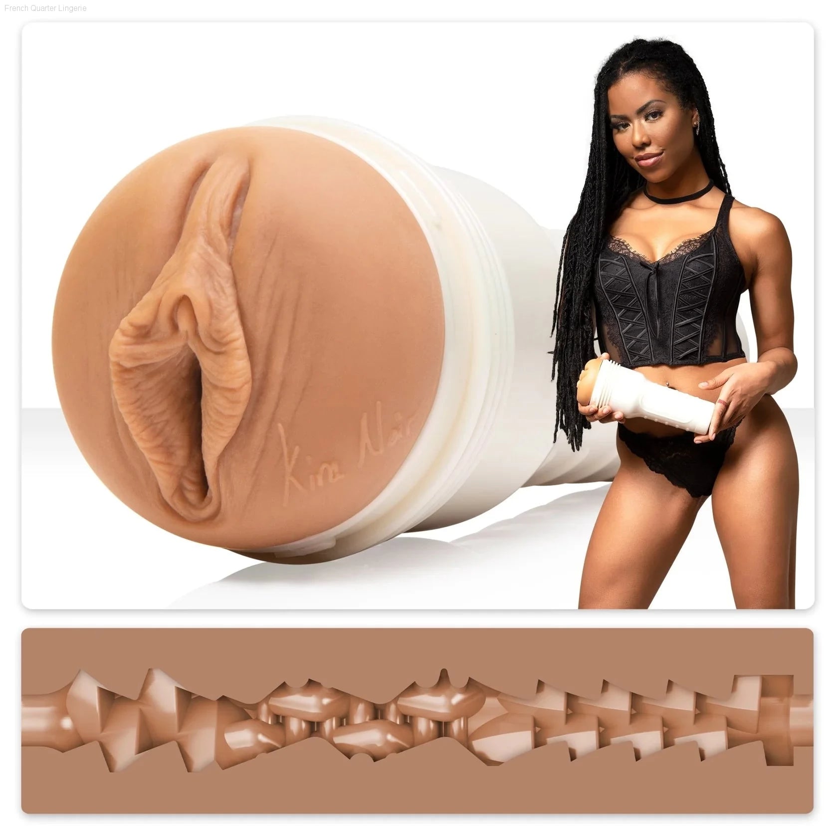 Fleshlight Girls Kira Noir-French Quarter Lingerie Fleshlight Girls Kira Noir-French Quarter Lingerie