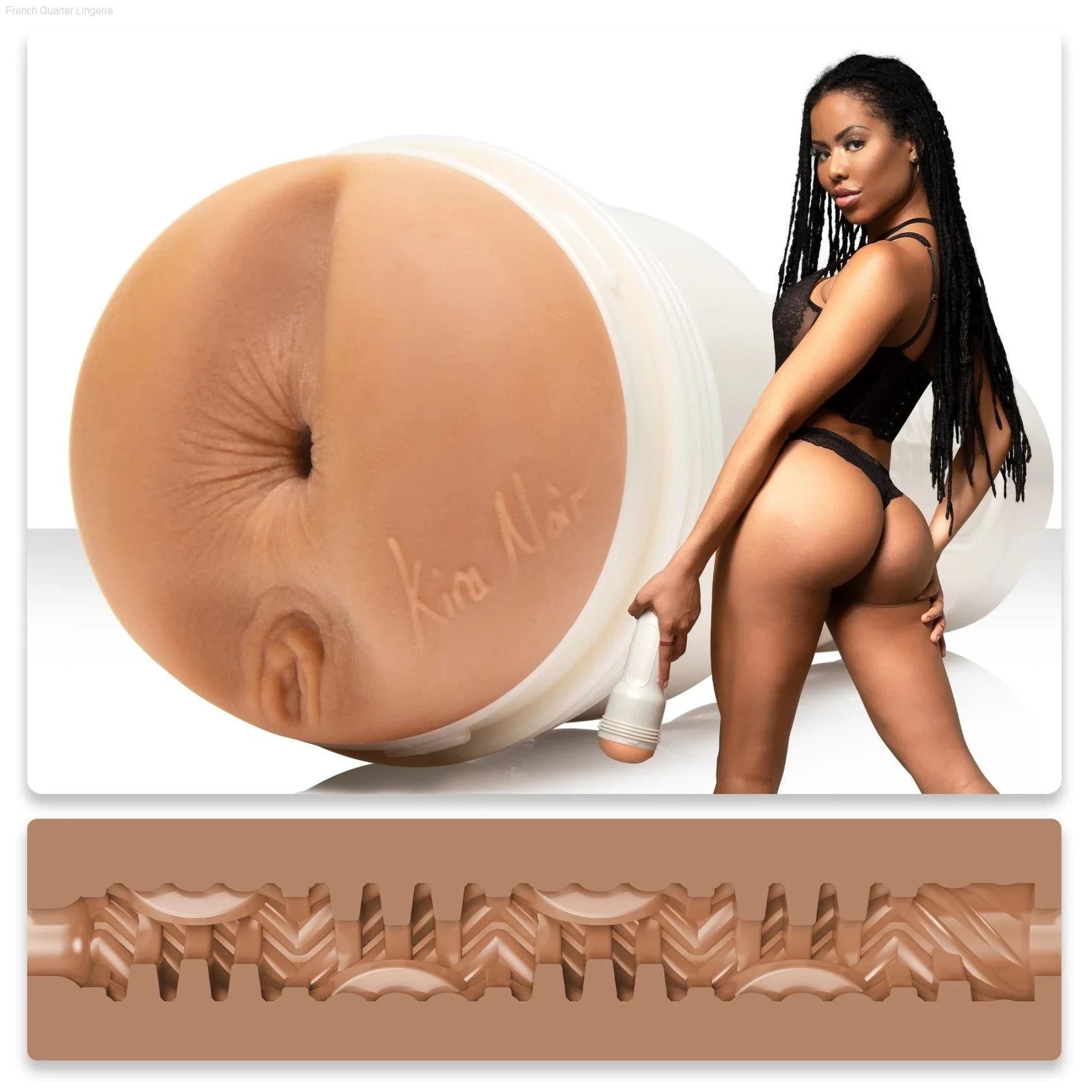 Fleshlight Girls Kira Noir-French Quarter Lingerie Fleshlight Girls Kira Noir-French Quarter Lingerie