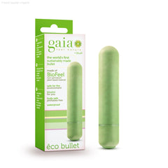 Gaia By Blush® | Eco Bullet: Plant-Based 3.5” Smooth Waterproof Bullet Vibrator - Made from Sustainable BioFeel™-French Quarter Lingerie Gaia By Blush® | Eco Bullet: Plant-Based 3.5” Smooth Waterproof Bullet Vibrator - Made from Sustainable BioFeel™-French Quarter Lingerie