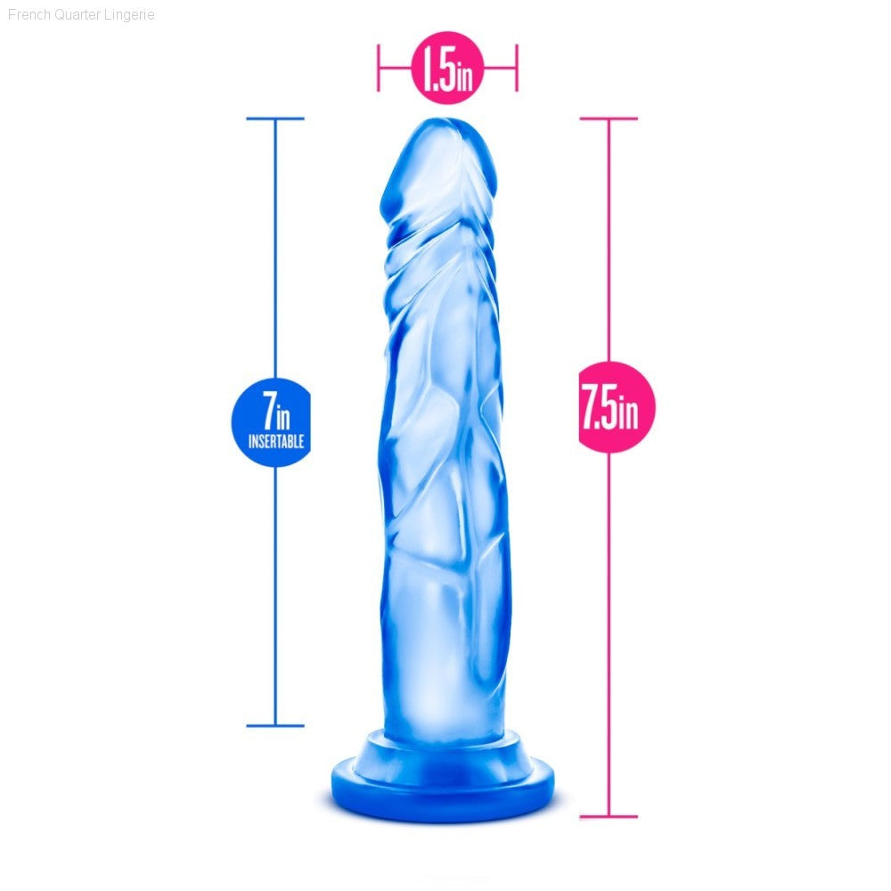 B Yours By Blush® | Sweet N' Hard 5 Realistic 7.5-Inch Long Dildo With Suction Cup Base-French Quarter Lingerie B Yours By Blush® | Sweet N' Hard 5 Realistic 7.5-Inch Long Dildo With Suction Cup Base-French Quarter Lingerie