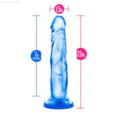 B Yours By Blush® | Sweet N' Hard 5 Realistic 7.5-Inch Long Dildo With Suction Cup Base-French Quarter Lingerie B Yours By Blush® | Sweet N' Hard 5 Realistic 7.5-Inch Long Dildo With Suction Cup Base-French Quarter Lingerie