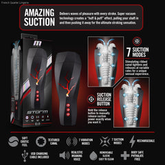 M For Men By Blush® | Storm Realistic White Vibrating Rechargeable Masturbator / Stroker M For Men By Blush® | Storm Realistic White Vibrating Rechargeable Masturbator / Stroker