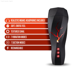 M For Men By Blush® | Storm Realistic White Vibrating Rechargeable Masturbator / Stroker M For Men By Blush® | Storm Realistic White Vibrating Rechargeable Masturbator / Stroker