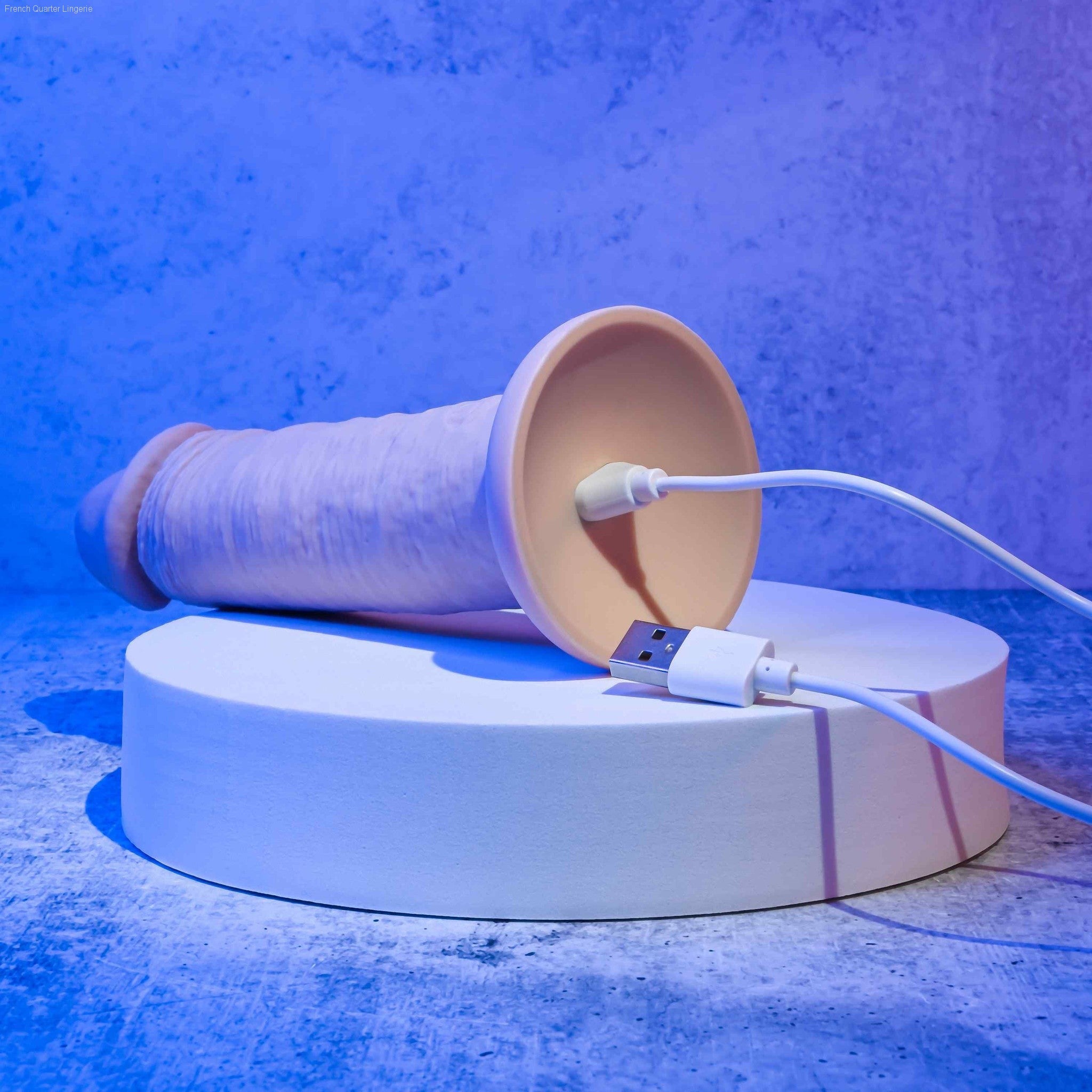 6" Girthy Vibrating Dong-French Quarter Lingerie 6" Girthy Vibrating Dong-French Quarter Lingerie