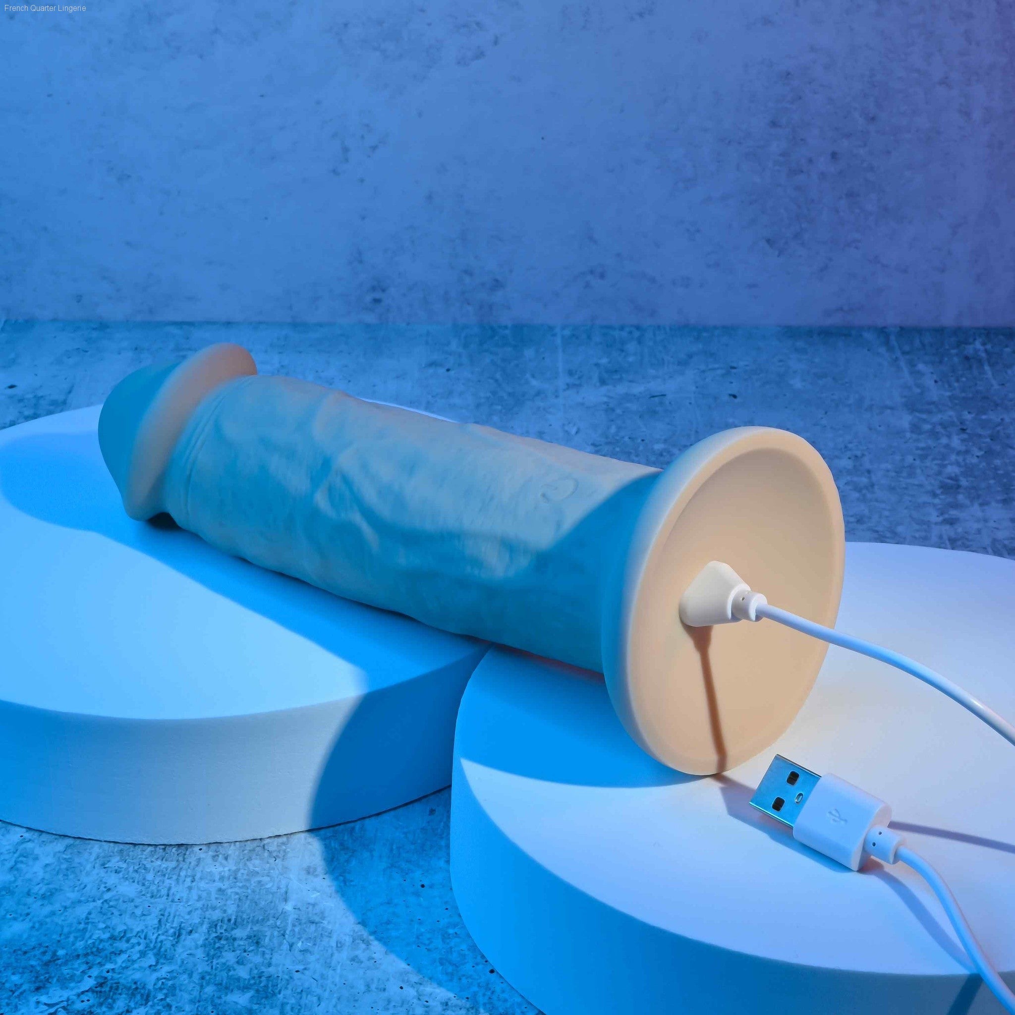 7" Girthy Vibrating Dong-French Quarter Lingerie 7" Girthy Vibrating Dong-French Quarter Lingerie