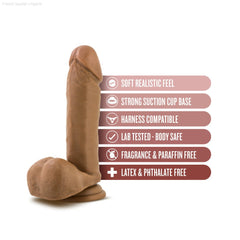 Dr. Skin By Blush® | Dr. William 8 Inch Long Dildo with Suction Cup & Balls-French Quarter Lingerie Dr. Skin By Blush® | Dr. William 8 Inch Long Dildo with Suction Cup & Balls-French Quarter Lingerie