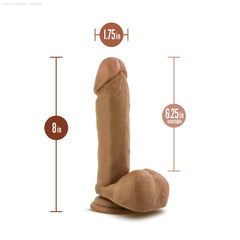 Dr. Skin By Blush® | Dr. William 8 Inch Long Dildo with Suction Cup & Balls-French Quarter Lingerie Dr. Skin By Blush® | Dr. William 8 Inch Long Dildo with Suction Cup & Balls-French Quarter Lingerie