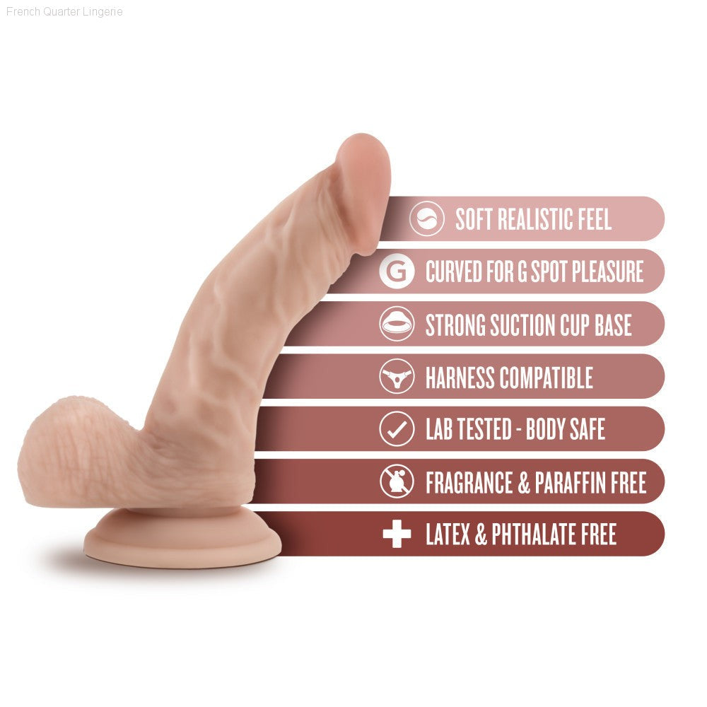 Dr. Skin By Blush® | Dr. Stephen 6.5 Inch Long Dildo with Suction Cup & Balls-French Quarter Lingerie Dr. Skin By Blush® | Dr. Stephen 6.5 Inch Long Dildo with Suction Cup & Balls-French Quarter Lingerie