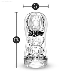 M For Men By Blush® | Soft and Wet Magnifier Clear Masturbator / Stroker M For Men By Blush® | Soft and Wet Magnifier Clear Masturbator / Stroker