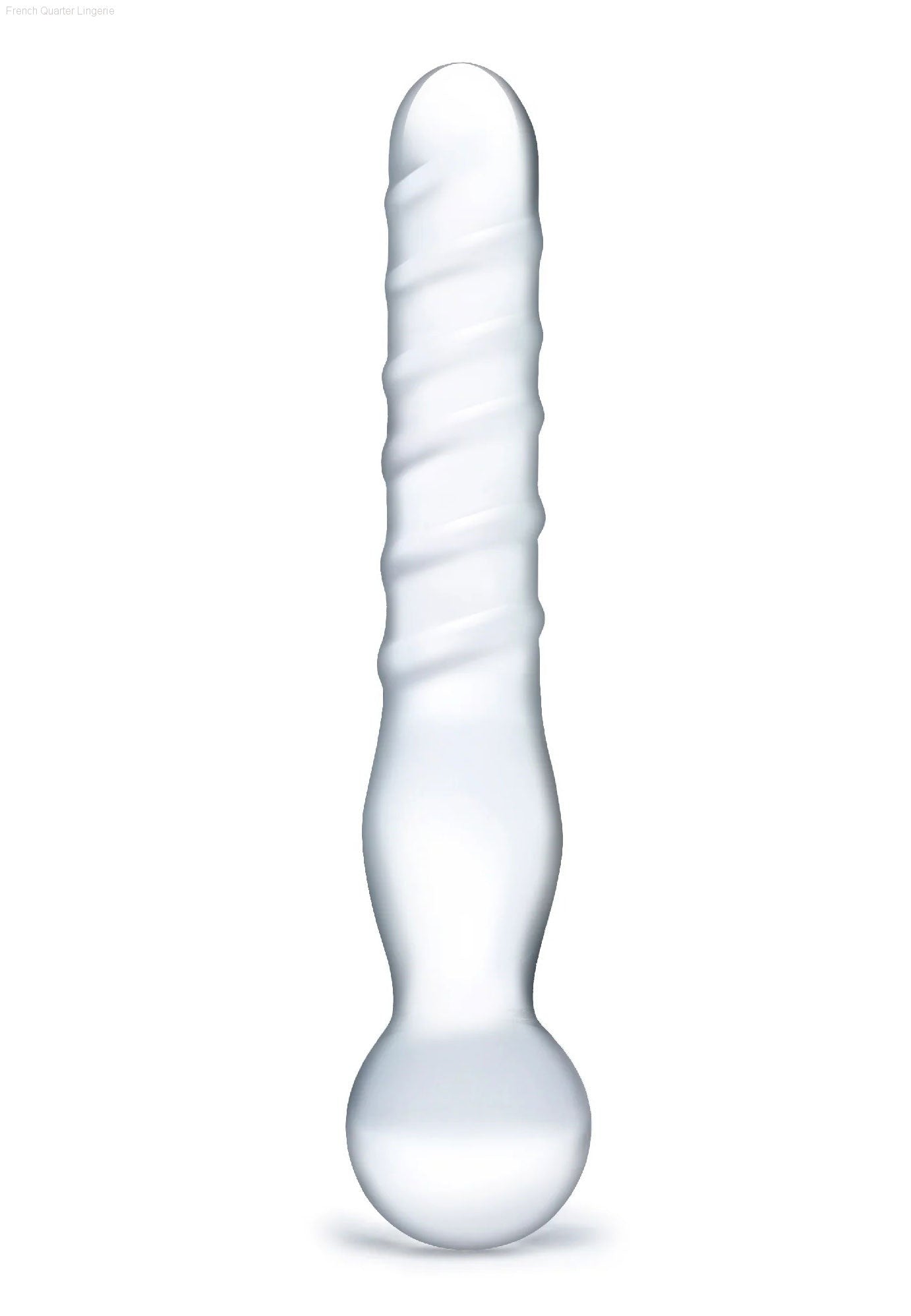 8” Joystick Clear Glass Dildo-French Quarter Lingerie 8” Joystick Clear Glass Dildo-French Quarter Lingerie