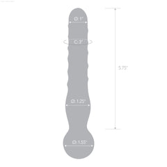 8” Joystick Clear Glass Dildo-French Quarter Lingerie 8” Joystick Clear Glass Dildo-French Quarter Lingerie