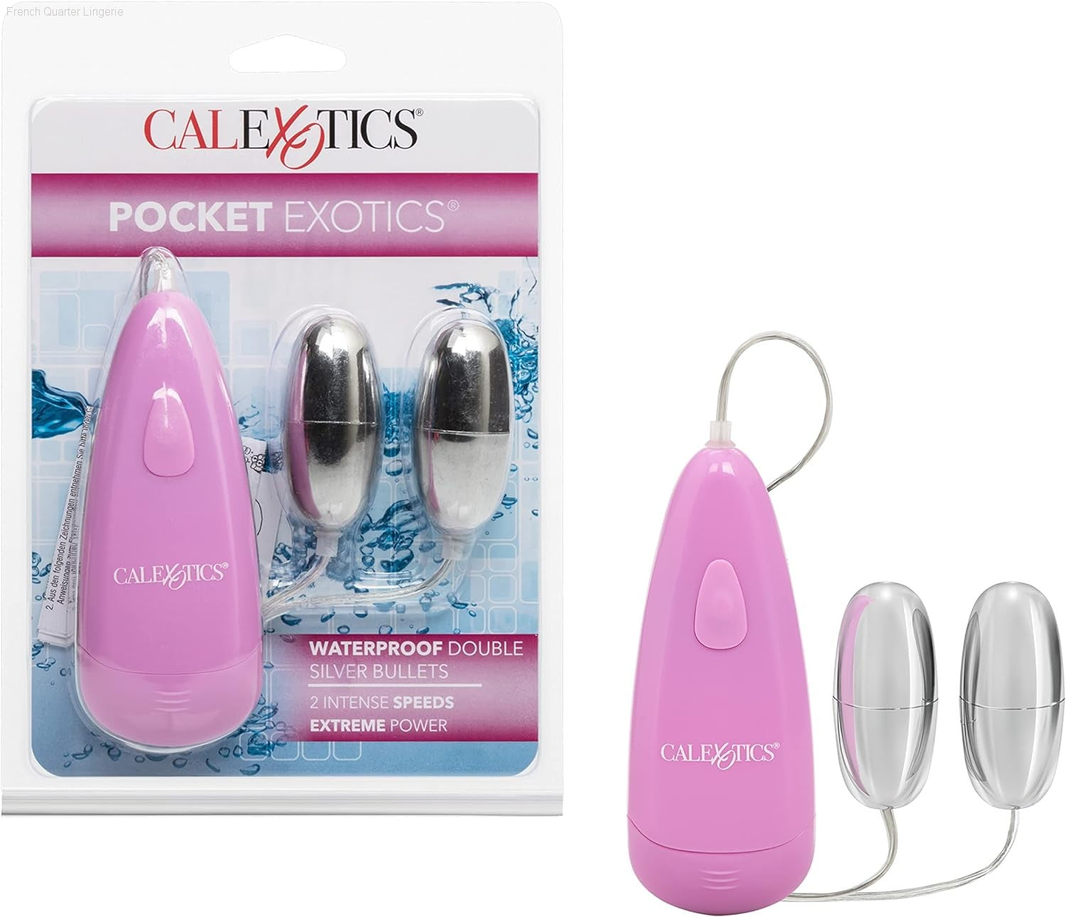 Battery Operated Vibrators - Pocket Exotics® Vibrating Double Bullets Battery Operated Vibrators - Pocket Exotics® Vibrating Double Bullets