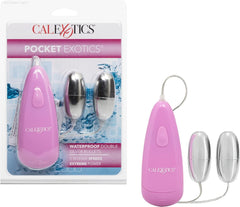 Battery Operated Vibrators - Pocket Exotics® Vibrating Double Bullets Battery Operated Vibrators - Pocket Exotics® Vibrating Double Bullets