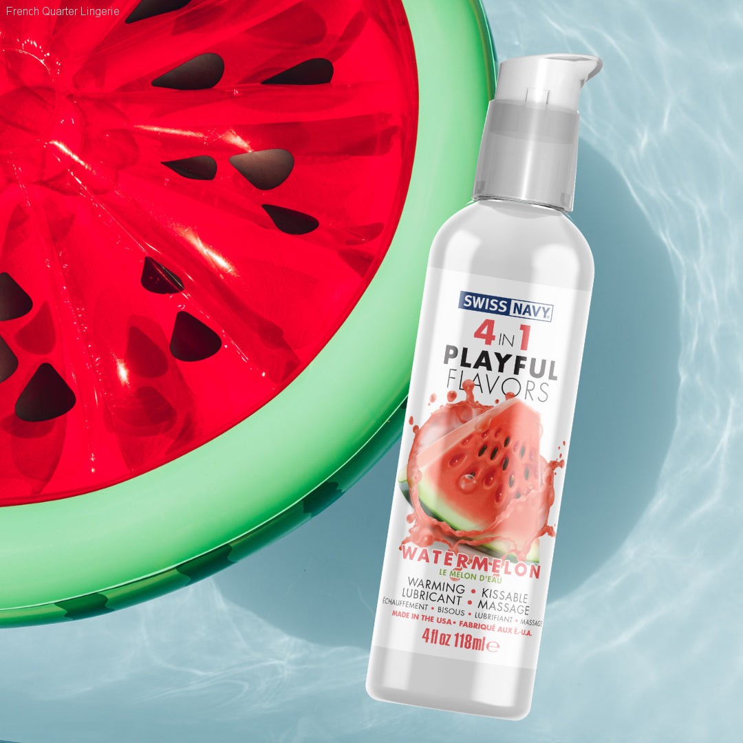 Lubricants - 4 In 1 - Playful Flavors - Watermelon Lubricants - 4 In 1 - Playful Flavors - Watermelon
