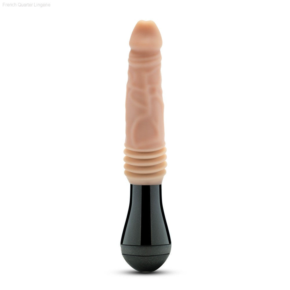 Dr. Skin Silicone By Blush® | Dr. Knight Large 10.5 Inch Vibrating, Gyrating And Thrusting Dildo in Beige – Made With Puria® Platinum Cured Silicone-French Quarter Lingerie Dr. Skin Silicone By Blush® | Dr. Knight Large 10.5 Inch Vibrating, Gyrating And Thrusting Dildo in Beige – Made With Puria® Platinum Cured Silicone-French Quarter Lingerie