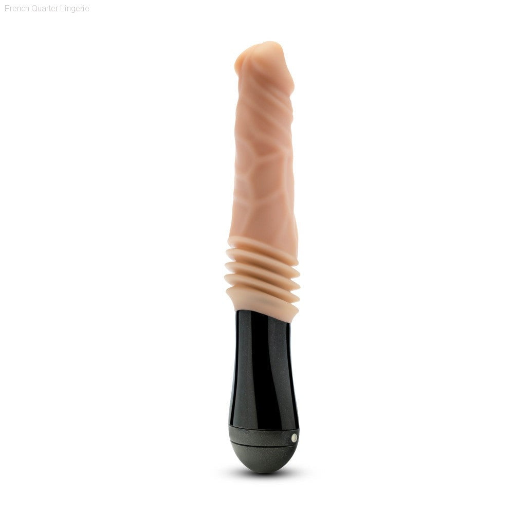 Dr. Skin Silicone By Blush® | Dr. Knight Large 10.5 Inch Vibrating, Gyrating And Thrusting Dildo in Beige – Made With Puria® Platinum Cured Silicone-French Quarter Lingerie Dr. Skin Silicone By Blush® | Dr. Knight Large 10.5 Inch Vibrating, Gyrating And Thrusting Dildo in Beige – Made With Puria® Platinum Cured Silicone-French Quarter Lingerie