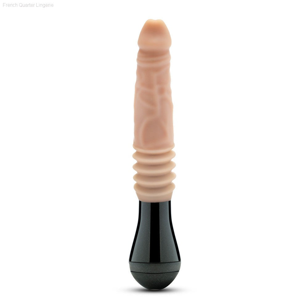 Dr. Skin Silicone By Blush® | Dr. Knight Large 10.5 Inch Vibrating, Gyrating And Thrusting Dildo in Beige – Made With Puria® Platinum Cured Silicone-French Quarter Lingerie Dr. Skin Silicone By Blush® | Dr. Knight Large 10.5 Inch Vibrating, Gyrating And Thrusting Dildo in Beige – Made With Puria® Platinum Cured Silicone-French Quarter Lingerie