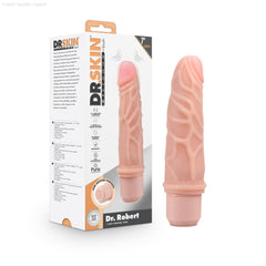 Dr. Skin Silicone By Blush® | Dr. Robert 7.25-Inch Long Vibrating Dildo-French Quarter Lingerie Dr. Skin Silicone By Blush® | Dr. Robert 7.25-Inch Long Vibrating Dildo-French Quarter Lingerie