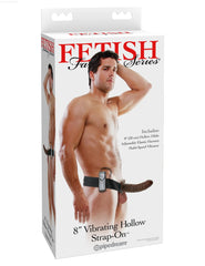 Fetish Fantasy 8” Vibrating Hollow Strap-On-French Quarter Lingerie Fetish Fantasy 8” Vibrating Hollow Strap-On-French Quarter Lingerie