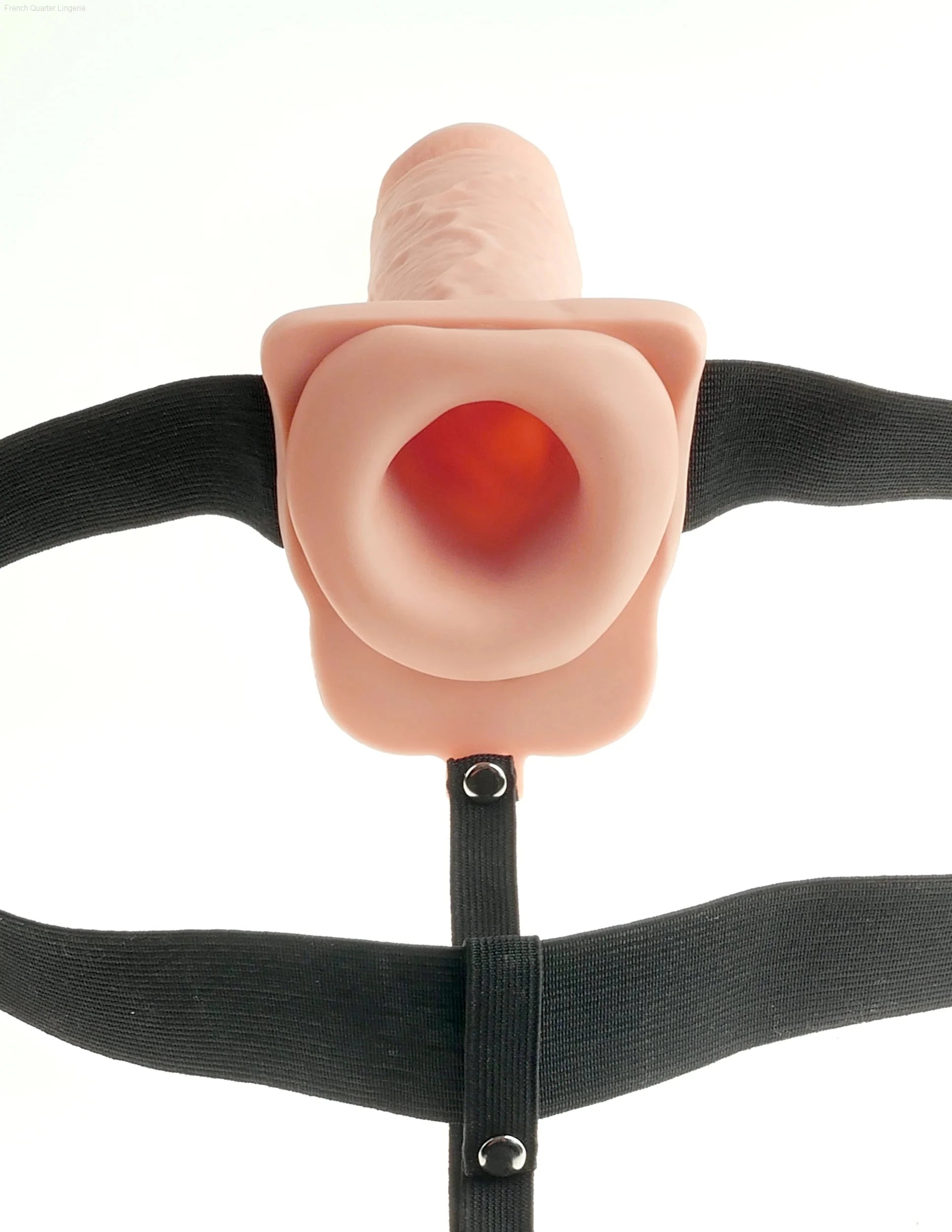 Fetish Fantasy Series - 7" Hollow Rechargeable Strap-On with Balls-French Quarter Lingerie Fetish Fantasy Series - 7" Hollow Rechargeable Strap-On with Balls-French Quarter Lingerie