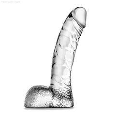 Naturally Yours By Blush® | Ding Dong Realistic Clear 5.5-Inch Long Dildo With Balls Naturally Yours By Blush® | Ding Dong Realistic Clear 5.5-Inch Long Dildo With Balls