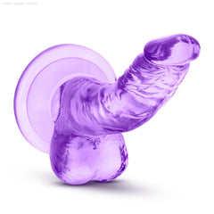 Naturally Yours By Blush® | Realistic Curved G-Spot 4.75-Inch Long Dildo With Balls & Suction Cup Base Naturally Yours By Blush® | Realistic Curved G-Spot 4.75-Inch Long Dildo With Balls & Suction Cup Base