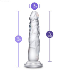 B Yours Diamond By Blush® | Crystal Realistic Clear 7.5-Inch Long Dildo With Suction Cup Base-French Quarter Lingerie B Yours Diamond By Blush® | Crystal Realistic Clear 7.5-Inch Long Dildo With Suction Cup Base-French Quarter Lingerie