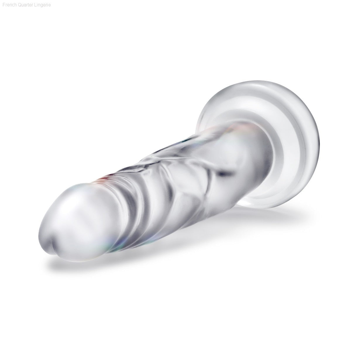 B Yours Diamond By Blush® | Crystal Realistic Clear 7.5-Inch Long Dildo With Suction Cup Base-French Quarter Lingerie B Yours Diamond By Blush® | Crystal Realistic Clear 7.5-Inch Long Dildo With Suction Cup Base-French Quarter Lingerie