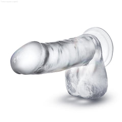 B Yours Diamond By Blush® | Glimmer Realistic Clear 8-Inch Long Dildo With Balls & Suction Cup Base-French Quarter Lingerie B Yours Diamond By Blush® | Glimmer Realistic Clear 8-Inch Long Dildo With Balls & Suction Cup Base-French Quarter Lingerie