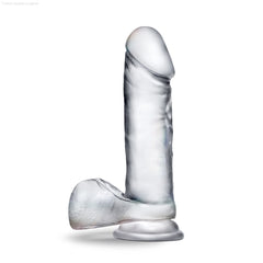B Yours Diamond By Blush® | Glimmer Realistic Clear 8-Inch Long Dildo With Balls & Suction Cup Base-French Quarter Lingerie B Yours Diamond By Blush® | Glimmer Realistic Clear 8-Inch Long Dildo With Balls & Suction Cup Base-French Quarter Lingerie